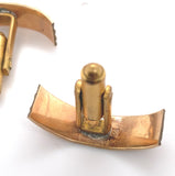 Gold Filled Cufflinks Converted from Victorian Wedding Band (#J7361) Jewelry