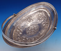 English Georgian Sterling Silver Basket Swing Handle Repoussed 1803 London #7823