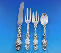 Lily by Whiting Sterling Silver Flatware Set for 8 Service 72 Pieces No Monogram