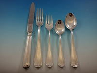 Mauriziano by Schiavon Italy Sterling Silver Flatware Set 8 Dinner 40 pcs New