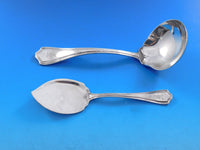 Hepplewhite Reed & Barton Sterling Silver Flatware Set Service 38 pcs F Monogram