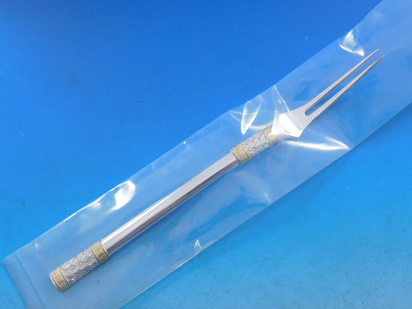 Aegean Weave Gold by Wallace Sterling Silver Spinach Fork 8" Custom