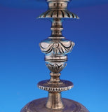 Tane Mexican Sterling Silver Centerpiece Pedestal Bowl with Gilt Accents (#9108)