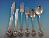 Greta by O. Mogensen Danish Sterling Silver Flatware Set Service 74 Pieces