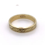 10k Yellow Gold Engraved Baby Ring Size 0.75 Jewelry (#J5723)