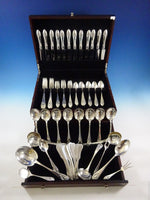 Mount Vernon by Lunt Sterling Silver Flatware Set For 12 Service 91 pcs Vintage