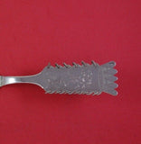 Sami Scandinavian Swedish .830 Silver Pie Server BC w/ Reindeer People Skis GW