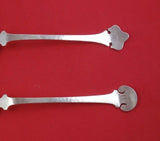 Fourteenth Century by Shreve Sterling Silver Salad Serving Set 2pc Orig Mono "D"