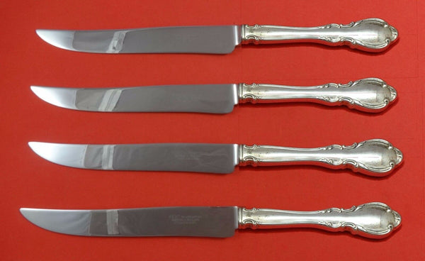 Legato by Towle Sterling Silver Steak Knife Set 4pc Large Texas Sized Custom