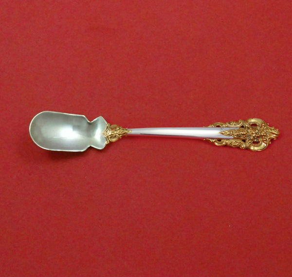 Grande Baroque Gold Accents by Wallace Sterling Silver Horseradish Scoop Custom