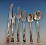 Classic Rose by Reed & Barton Sterling Silver Flatware Set 12 Service 77 Pieces