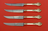 Royal Dynasty by Kirk-Stieff Sterling Silver Steak Knife Set 4pc Serrated Custom
