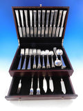 Modern Georgian by Allan Adler Sterling Silver Flatware Set 12 Service 86 pieces