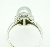 14k Grey 9.75mm Tahitian Pearl Ring (#J5010)