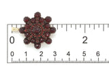 Genuine Natural Bohemian Garnet Pin Pendant Dated 1889-1914 w/ 14k Bail (#J7405)