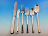 Modern Classic by Lunt Sterling Silver Flatware Set for 12 Service 72 pieces