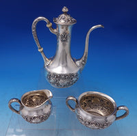 Luxembourg by Gorham Sterling Silver Demitasse Tea Set 3pc #A5715 (#7195)