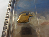 Mixed Metals by Whiting Business Card Case Japanesque Fish Figural