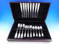 Fiddle Thread & Shell by CJ Vander Sterling Silver Flatware Set 8 Service 32 pcs