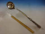 Chinese Sterling Silver Punch Ladle Hand Made Chrysanthemums 17 1/2" Hung Chong