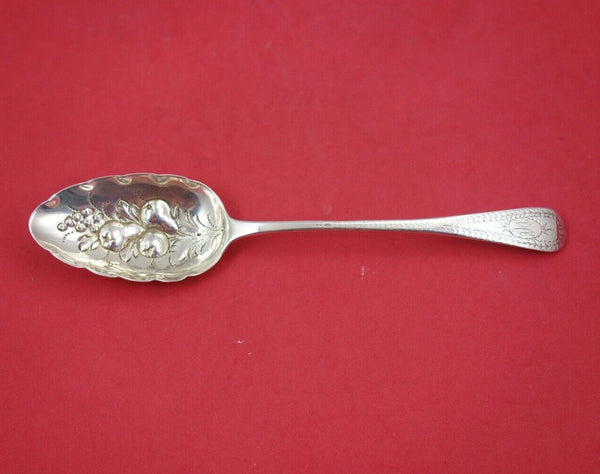 English Victorian Sterling Silver Berry Spoon London 1832 by WC  8 1/2