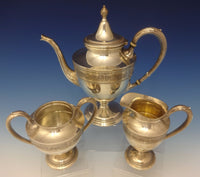 Wedgwood by International Sterling Silver Tea Set 3pc #C311 (#0716)