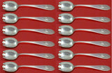 Mount Vernon by Lunt Sterling Silver Ice Cream Dessert Fork Set 12 pcs 6" Custom