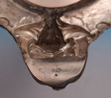 European Silver Candlestick Pair Large Ornate w/ Bows Swags 14 1/2" x 7" (#9304)