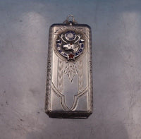 Breadner Mfg Co Sterling Silver Card Case for Stamps "BPOE Elk's Club" (#6993)