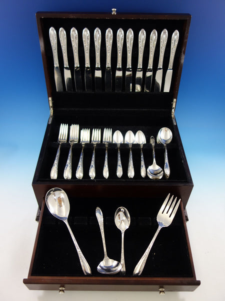 Virginian by Oneida Sterling Silver Flatware Set for 12 Service 64 pieces