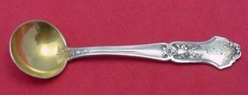 La Rochelle by International Sterling Salt Spoon Master Gold Washed 3 1/2" Orig