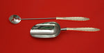 Lace Point by Lunt Sterling Silver Bar Set 2pc HHWS Custom Made