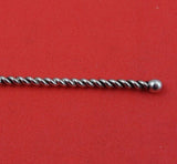 Dutch Sterling Silver Demitasse Spoon with Twisted Handle "Wilhelmina" 3 5/8"