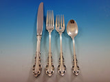 Dresden Scroll by Lunt Sterling Silver Flatware Set for 8 Service 32 pieces