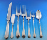 Nellie Custis by Lunt Sterling Silver Flatware Set for 12 Service 89 pieces