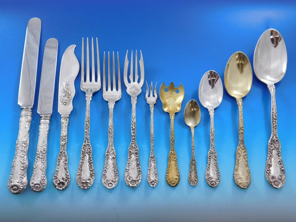 Number 10 by Dominick Haff Sterling Silver Flatware Set Service 154 Pcs Dinner