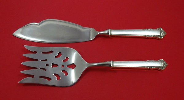English Shell by Lunt Sterling Silver Fish Serving Set 2 Piece Custom Made HHWS