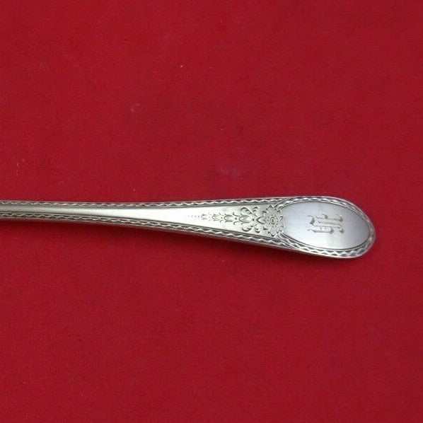 Early American Engraved by Lunt Sterling Silver Master Butter Flat Handle 7"