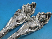Love Disarmed by Reed and Barton Sterling Silver Salad Serving Set GW Old 8 1/4"