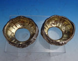 Gorham Sterling Silver Salt Dip Master Pair GW with Glass Liners #A1016 (#8635)