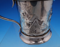 Architectural Repousse by Bailey and Co Sterling Silver Creamer Beaded (#7519)
