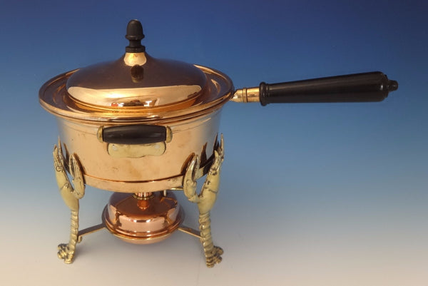 Joseph Heinrichs Lobster Pot Copper Bronze Ebony with 3-D Lobsters (#0196)