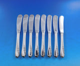 Blossom Time by International Sterling Silver Butter Spreader HH Paddle Set of 8