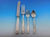 Devonshire by International Sterling Flatware Set Service 44 pcs Dinner C Mono