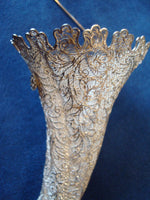Handmade Sterling Filigree Tussie Mussie Posey Posy Holder (#J1230)