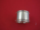 Perles by Christofle Silverplate Napkin Ring mono "Laurie" 1" x 1 1/2"