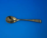 English Sterling Silver Mustard Pot Vermeil with Cobalt Liner and Spoon (#6299)