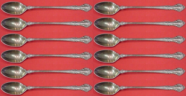 English Gadroon by Gorham Sterling Silver Iced Tea Spoon Set 12 pieces 7 1/2"