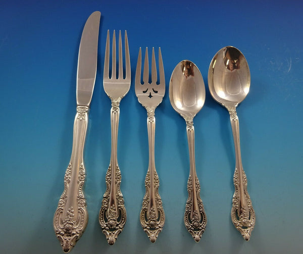 Mediterranea by Oneida Sterling Silver Flatware Set For 12 Service 64 Pieces