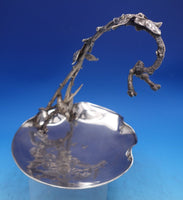 Silverplate Grape Stand Engraved Bees Butterflies Flowers 3-D Bird #9558 (#7271)